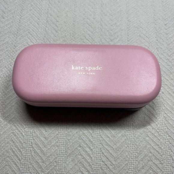 Kate Spade New York Pink Sunglasses Case Green Bottom - Picture 1 of 5